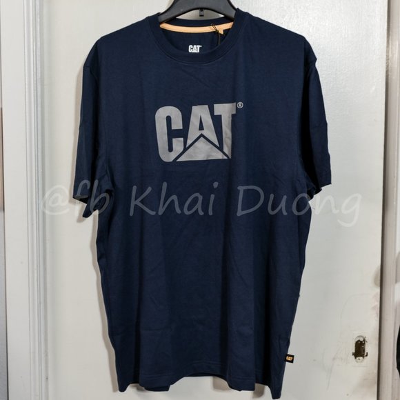 Caterpillar Men’s Short Sleeve tee in BLue - Picture 3 of 8